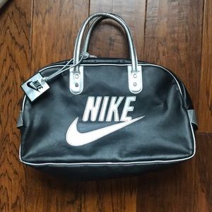 Nike leather gym bag
